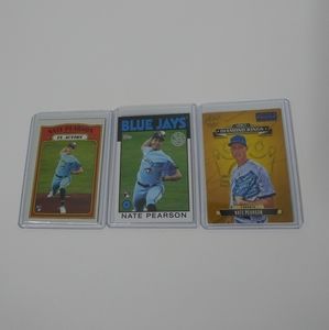 3 Nate Pearson MLB Toronto Blue Jays Rookie Cards